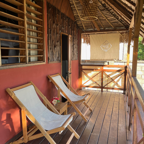 Terrasse - Bungalow Mena Tsara Beach